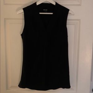 NWOT Black sleeveless blouse.